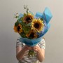 Солнечный букет в природном стиле «Июльское небо»
