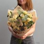 Delicate Bouquet with Summerrose Spray Peony Roses «Morning Glow»