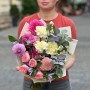 Delicate Bouquet with Dahlias «Cozy Twilight»