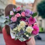 Delicate Bouquet with Dahlias «Cozy Twilight»