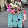 Delicate Bouquet with Dahlias «Cozy Twilight»