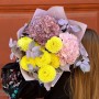 Яскравий букет із жоржинами «Енергія літа»