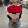 23 троянди сорту Freedom у букеті «Іскра»