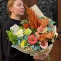 Теплий букет з амарантом «Солодкий вересень»