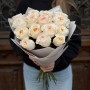 Bouquet of 15 Vicky Gardens Peony Roses «A Touch of Champagne»