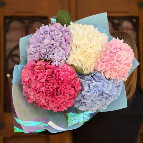 Bouquet of 5 Hydrangeas «City Garden»