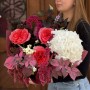 Exquisite Bouquet with Peony Roses «Morning in Love»