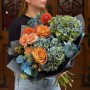Striking Bouquet with Hydrangeas «Rainy Autumn»
