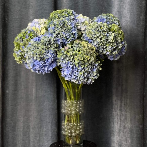 Hydrangea Mix in Green and Blue Tones