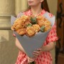 Bouquet of 13 Caramel Symbol Roses «Autumn Comfort»