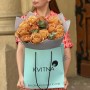 Bouquet of 13 Caramel Symbol Roses «Autumn Comfort»