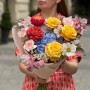 Bright Bulticolored Bouquet «Palette of Joy»