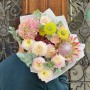 Light Bouquet with King Protea «Romantic Mariyka»