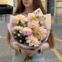 Элегантный букет с георгинами «Нежная осень»