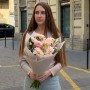 Элегантный букет с георгинами «Нежная осень»