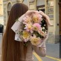 Элегантный букет с георгинами «Нежная осень»