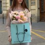 Элегантный букет с георгинами «Нежная осень»