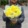 Букет с георгинами для солнечного настроения «Радостный момент»