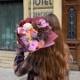 Цікавий букет в осінніх кольорах «Сливовий сад»