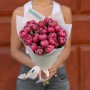 Bouquet of 25 Luxurious Columbus Double Tulips «Raspberry Watercolor»