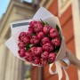 Bouquet of 25 Luxurious Columbus Double Tulips «Raspberry Watercolor»
