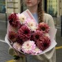 Bouquet of 15 Blush-Toned Dahlias «Blueberry Cheesecake»