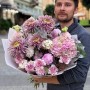 Чарівний букет із хризантемою Baltazar «Аметистове плетиво»