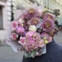 Чарівний букет із хризантемою Baltazar «Аметистове плетиво»