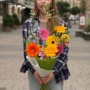 Vibrant Gerbera Bouquet «Dopamine Kaleidoscope»