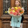 Жизнерадостный микс из 21 георгины «Радостные лучи»