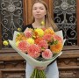 Жизнерадостный микс из 21 георгины «Радостные лучи»
