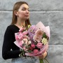 Милий романтичний букет у ніжних відтінках «Пастельний сорбет»