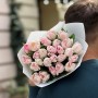 Bouquet of 25 Foxtrot Peony-style Tulips «Strawberry Ice Cream»