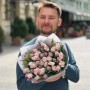 Bouquet of 45 Foxtrot & Double Price Peony-Style Tulips «Pastel Freshness»