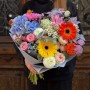 Dopamine Bouquet with Gerberas «Autumn Rainbow»