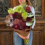 Striking Bouquet with Unusual Polar Light Anthurium «Aurora Borealis»