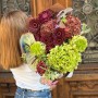 Striking Bouquet with Unusual Polar Light Anthurium «Aurora Borealis»