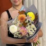 Светлый букет в садовом стиле «Вольный ветерок»