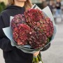 5 гортензій у букеті «Осінній мед»