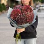 5 гортензій у букеті «Осінній мед»