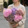 Bouquet of 5 Lush Hydrangeas «Lilac Mist»
