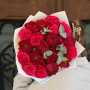 Mix of 21 Red Monster and Exotix Berry Peony-Style Roses «Ruby Confession»