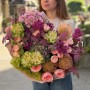 Изысканный букет с пионовидной розой Veggie «Южный сад»