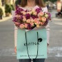 Enchanting Duo Bouquet with Chamelaucium and Spray Peony-Style Roses «Vanilla Curls»