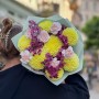 Яскравий букет із сонячними жоржинами «Жовтий оксамит»
