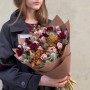 Незвичайний букет із тюльпанами Brownies «Шоколад та карамель»