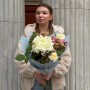 Романтичний сезонний букет із хризантемою «Аромат тірамісу»