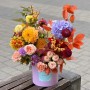 Colorful Seasonal Arrangement with Dahlias «Creative Expression»
