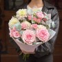 Delicate and Exquisite Bouquet with Fragrant Pink O’Hara Peony-Style Rose «Sweet Escape»
