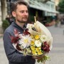 Atmospheric Seasonal Bouquet with Chrysanthemum «Bountiful Autumn»